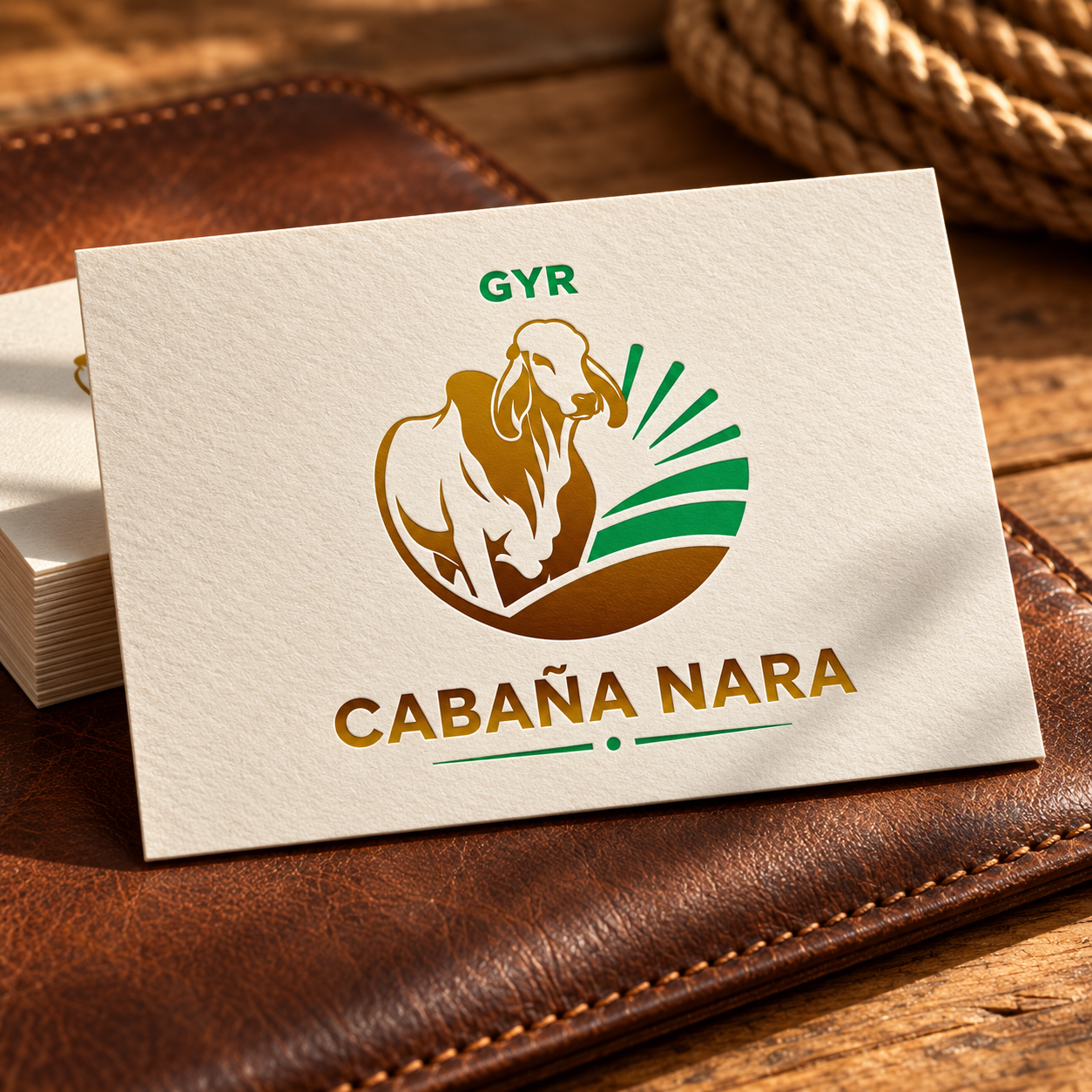 Mockup de aplicación del logo de Cabaña Nara diseñado por Yapo Creativo